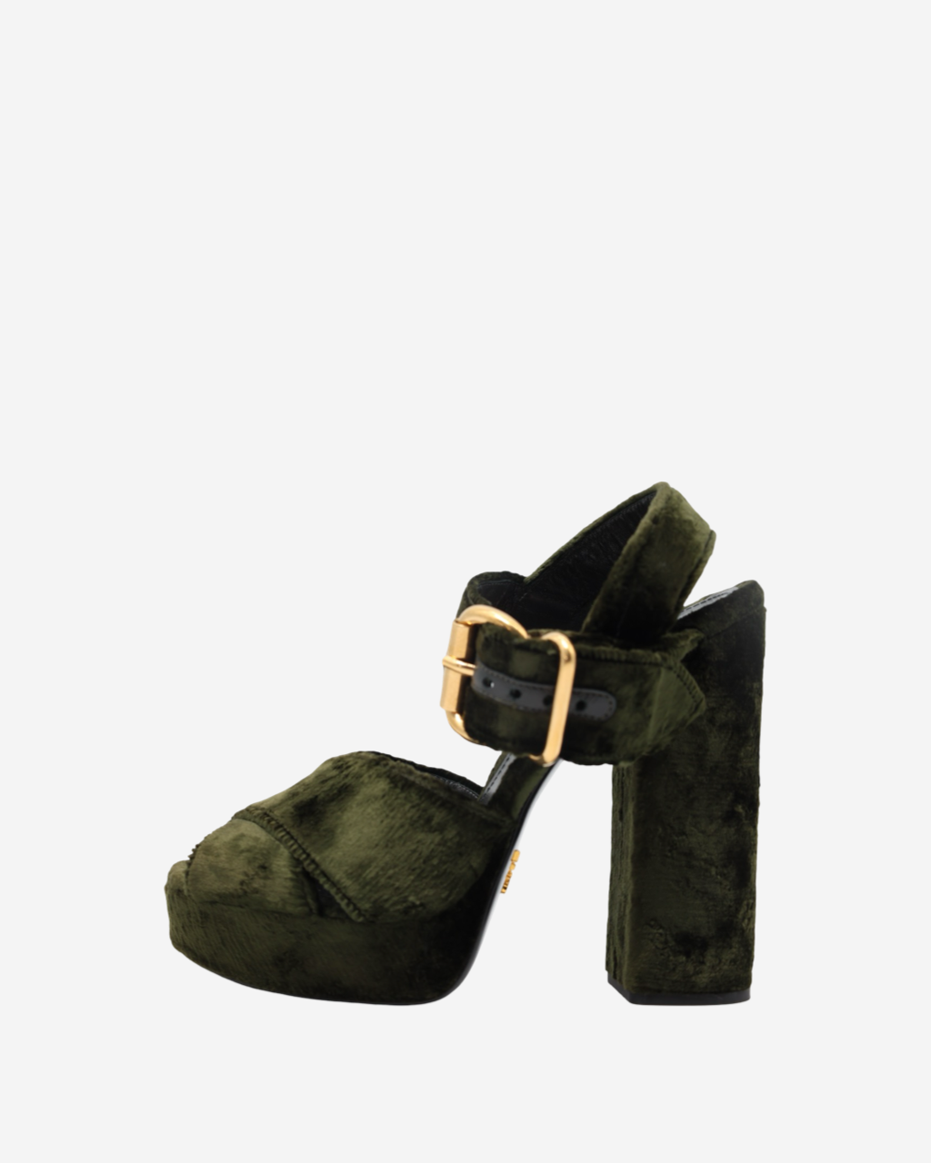 Prada Velvet Platforms 37