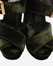 Prada Velvet Platforms 37