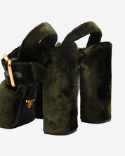 Prada Velvet Platforms 37