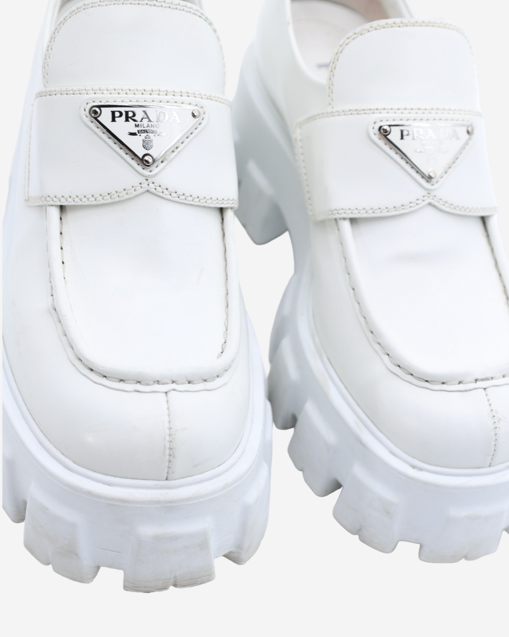 Prada Monolith 36.5 Loafers
