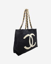 Chanel Vintage Tote Nylon CC Bag 1991 - 1994