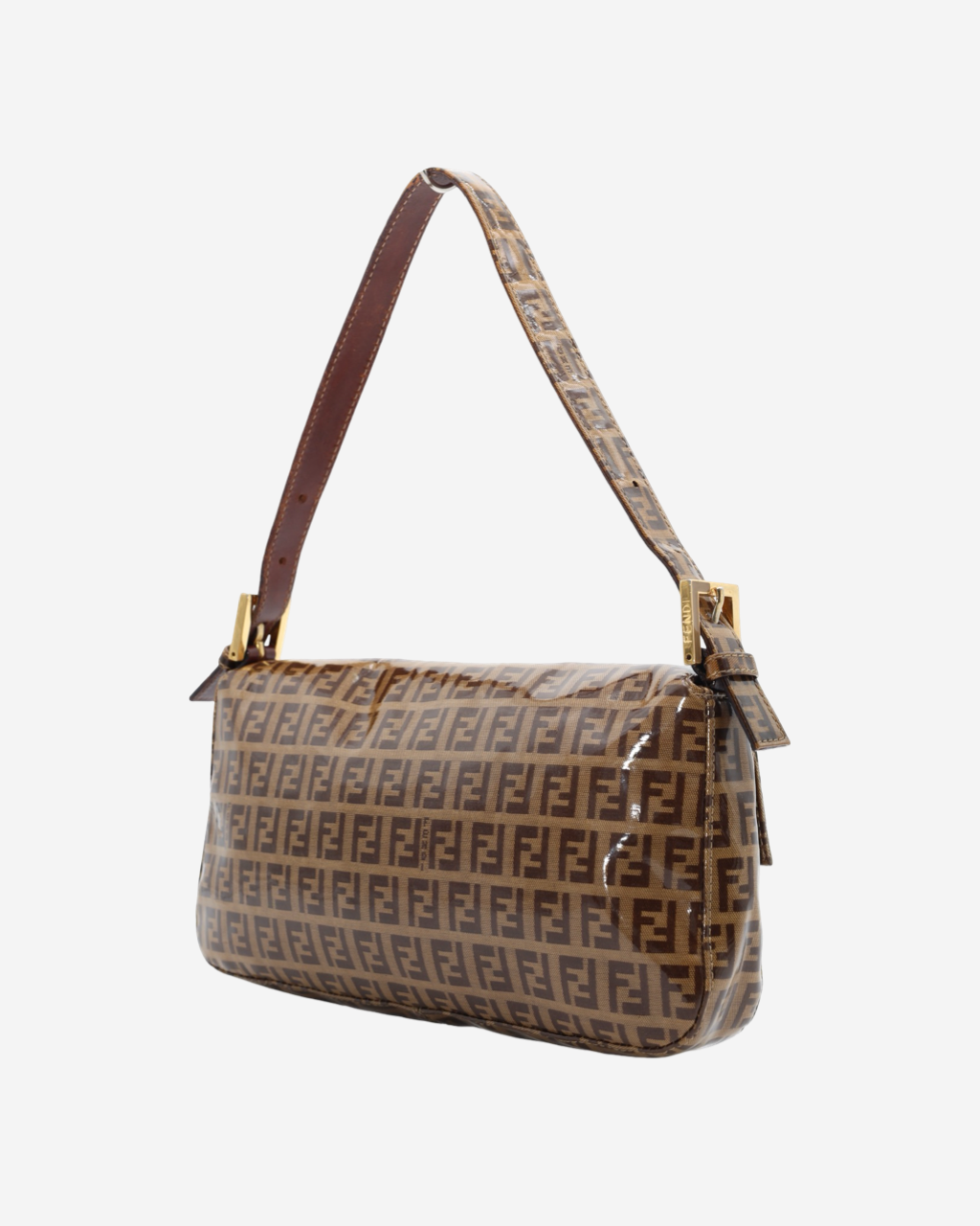 Fendi Baguette Zucchino Coated Canvas Bag