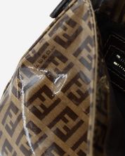 Fendi Baguette Zucchino Coated Canvas Bag