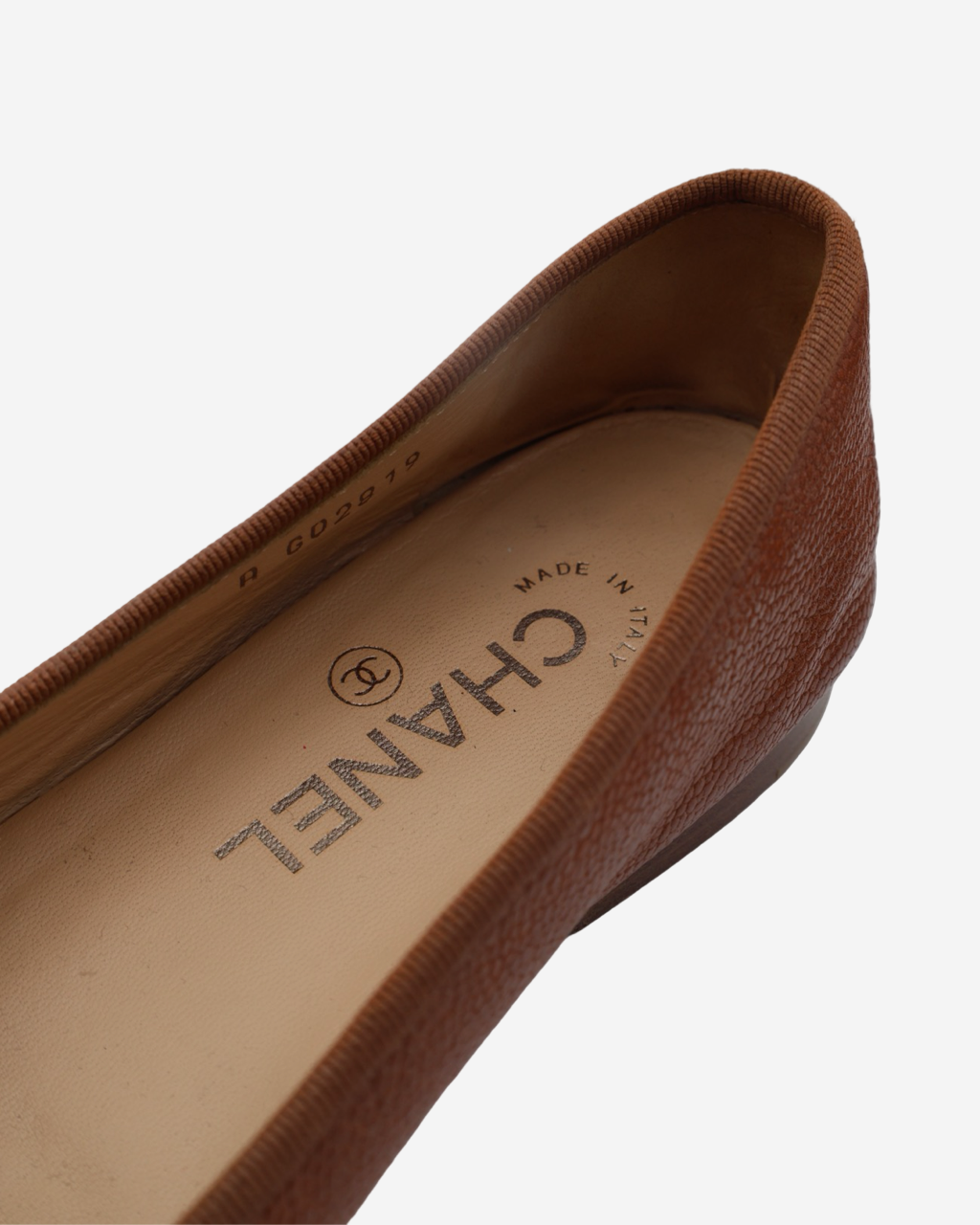 Chanel Caviar CC Cap Toe Flats 36