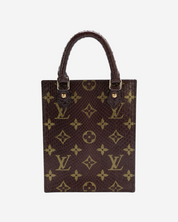 Bolso Louis Vuitton Petit Sac Plat Monogram Pitón