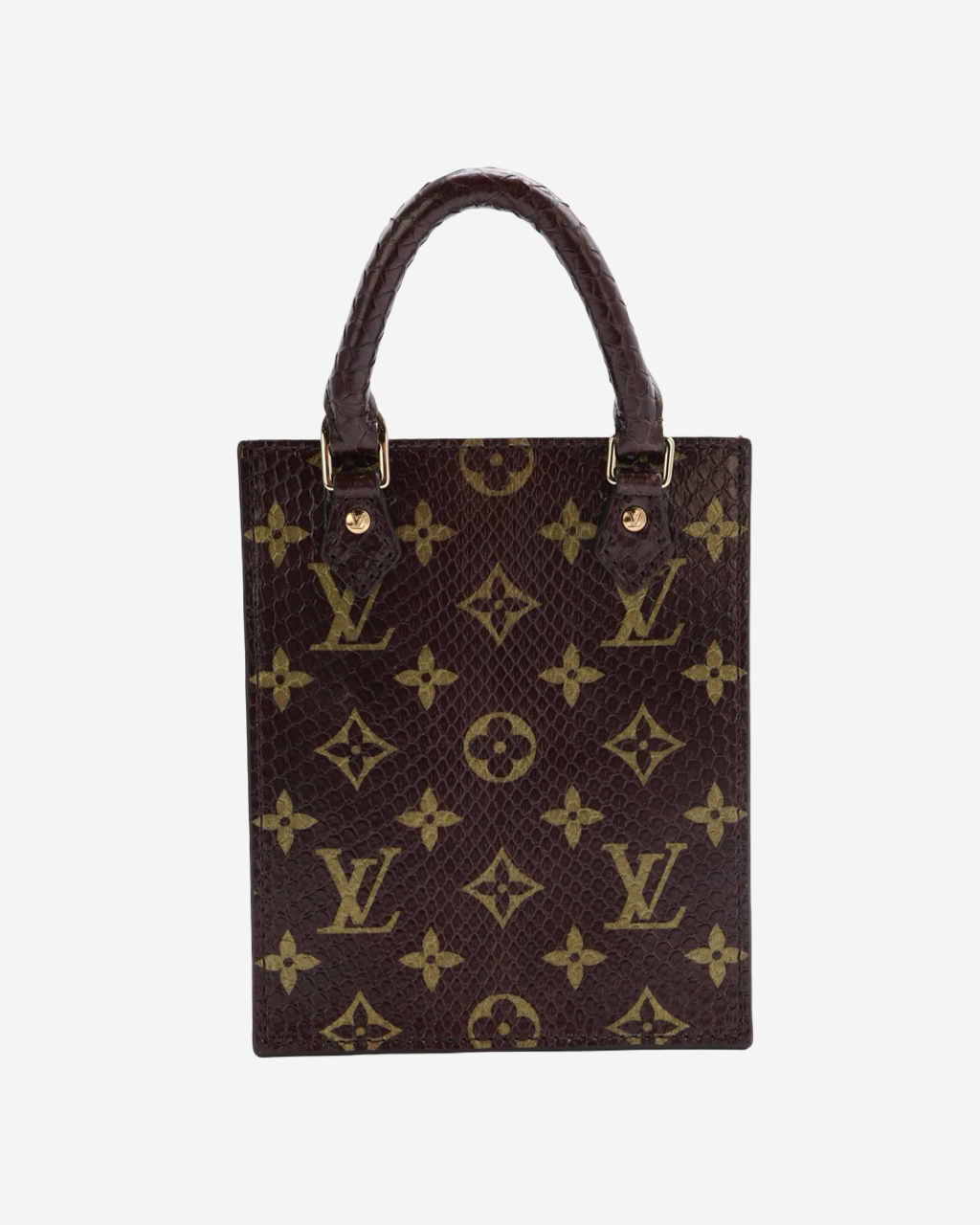 Bolso Louis Vuitton Petit Sac Plat Monogram Pitón