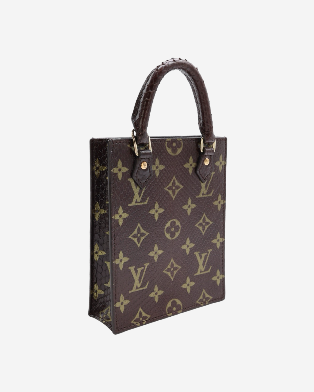 Bolso Louis Vuitton Petit Sac Plat Monogram Pitón