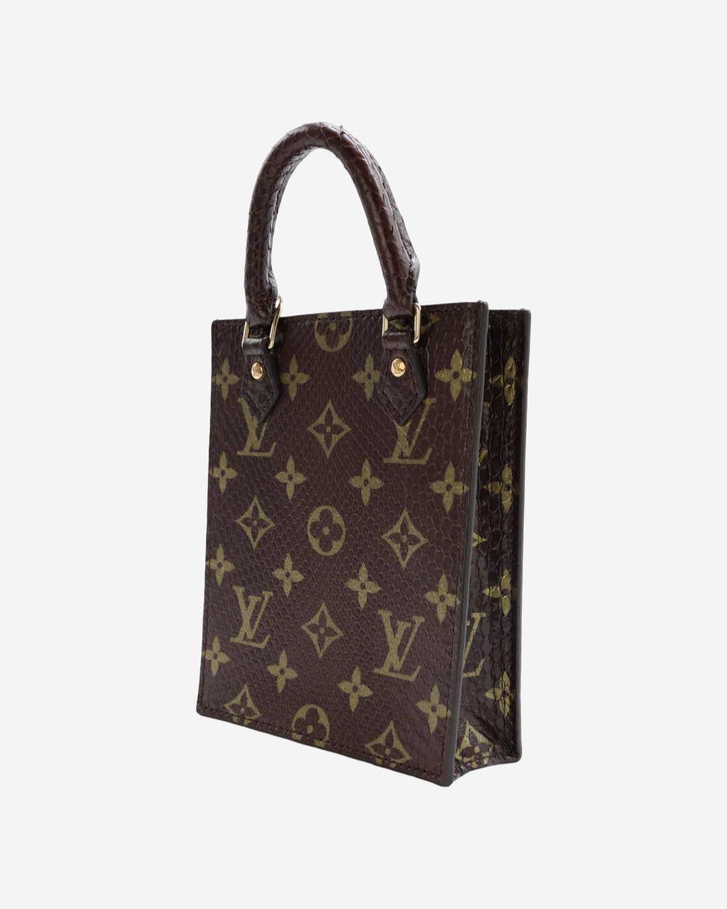 Bolso Louis Vuitton Petit Sac Plat Monogram Pitón