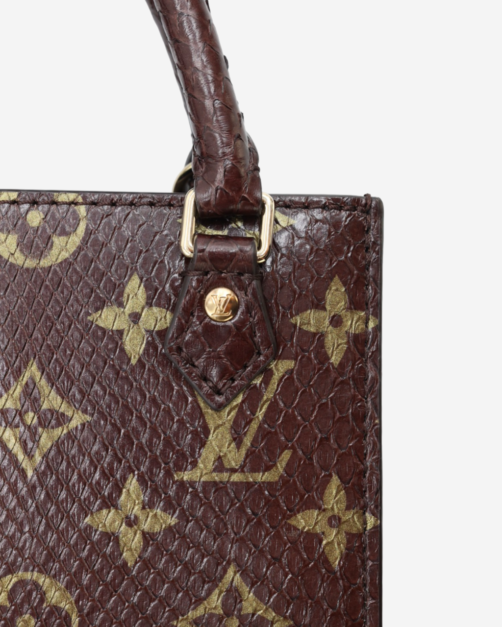 Bolso Louis Vuitton Petit Sac Plat Monogram Pitón