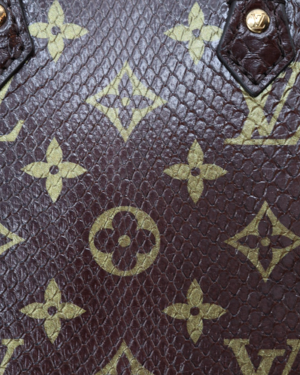 Bolso Louis Vuitton Petit Sac Plat Monogram Pitón