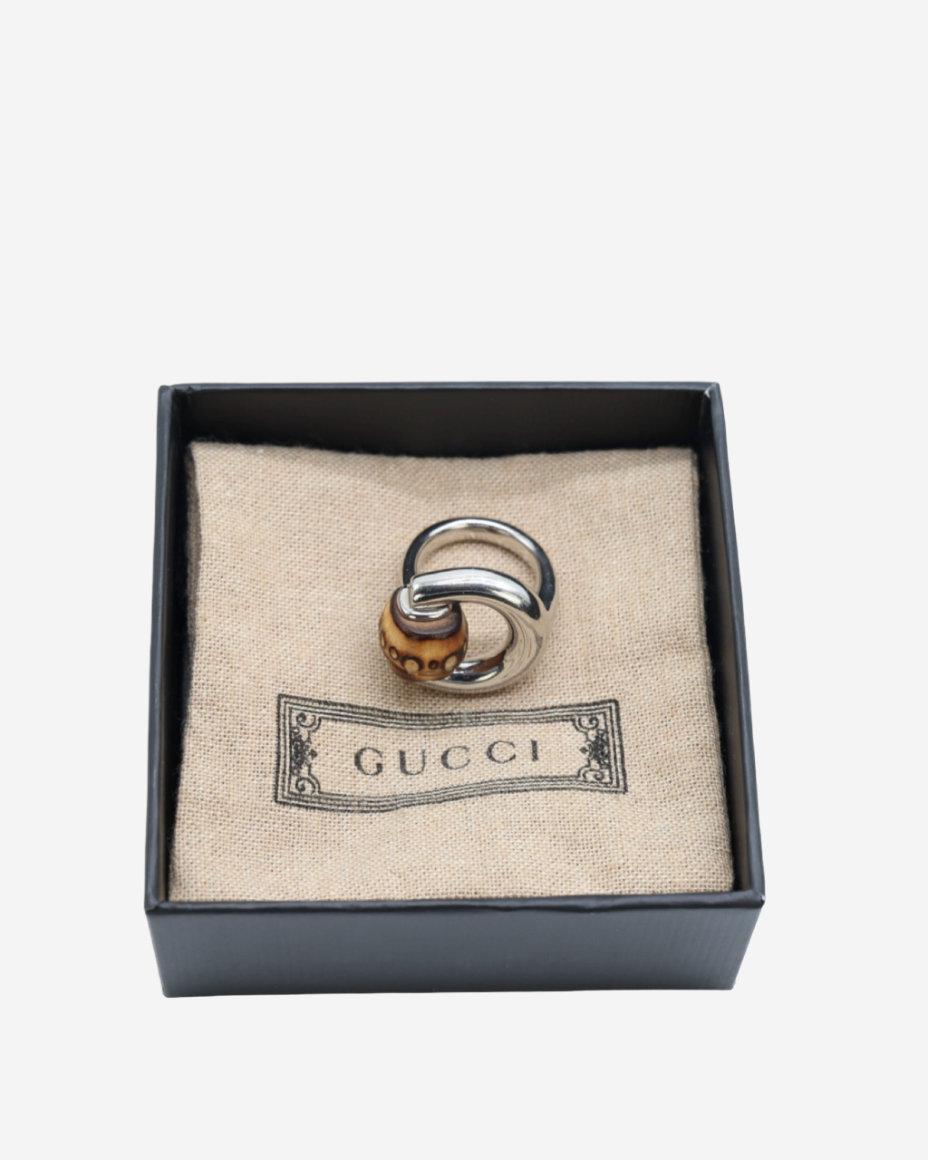 Anillo Gucci Madera