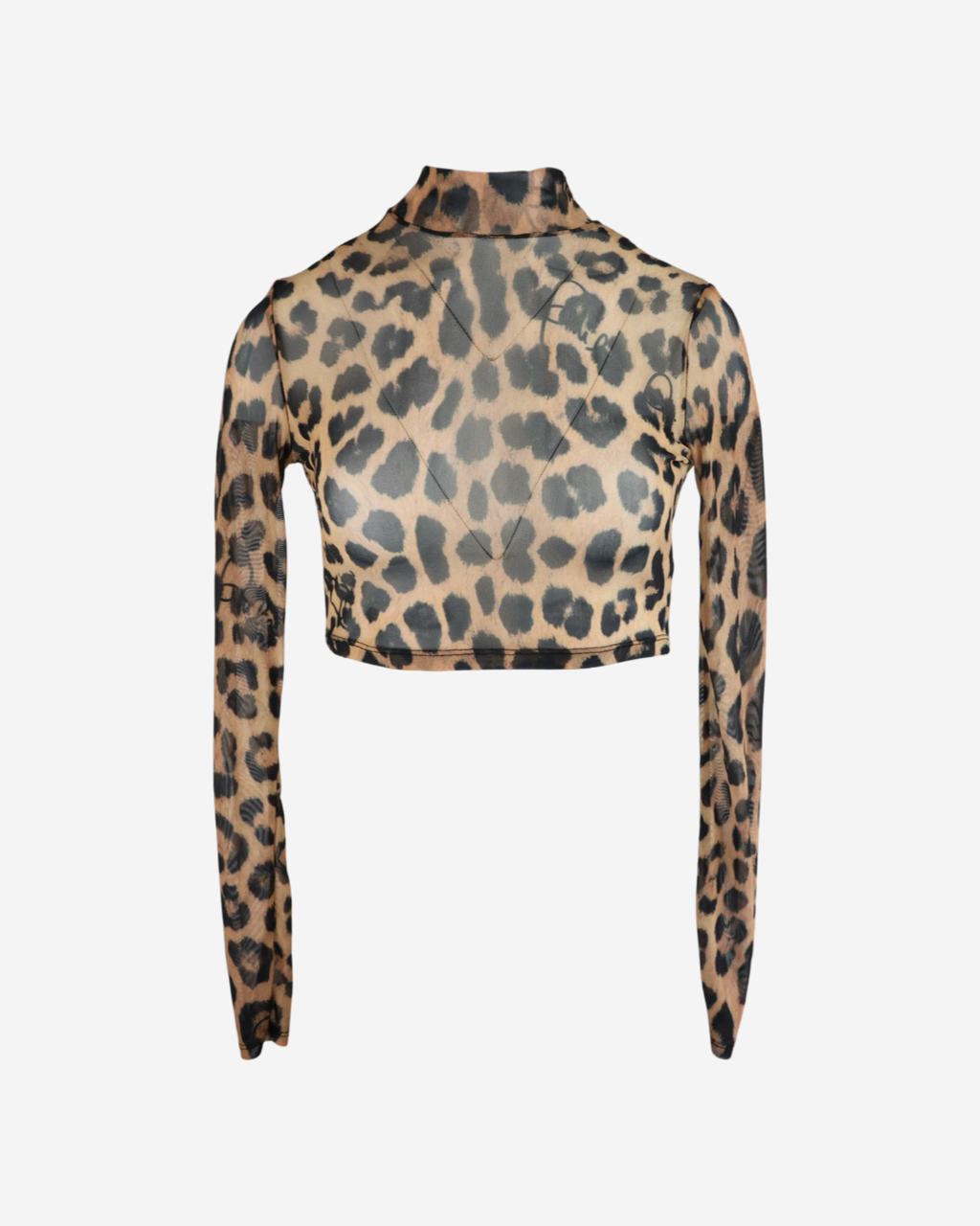 Top Phillipp Plein Animal Print Cropped XS