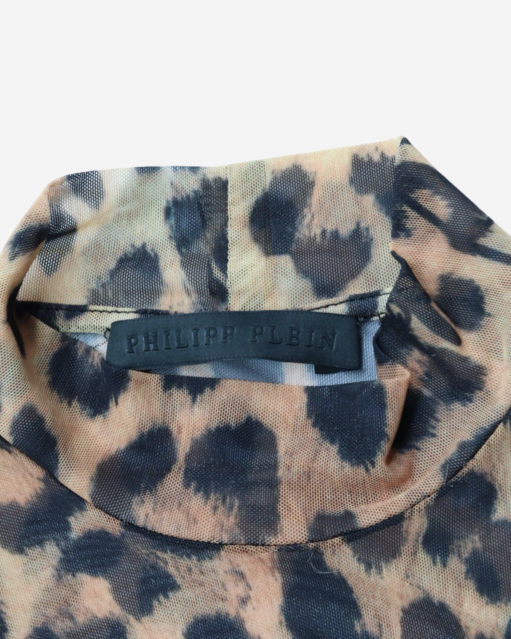 Top Phillipp Plein Animal Print Cropped XS