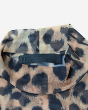 Top Phillipp Plein Animal Print Cropped XS