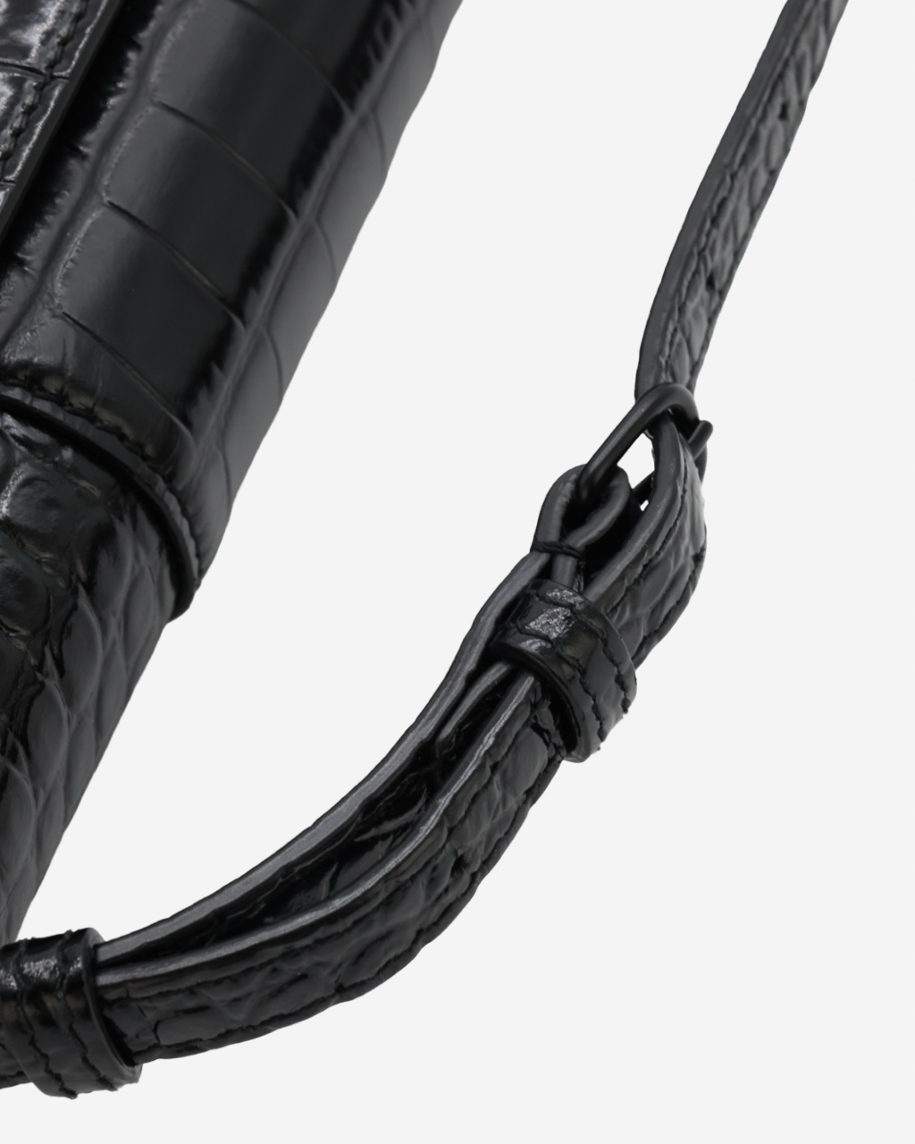 Balenciaga Hourglass Sling Croc Bag