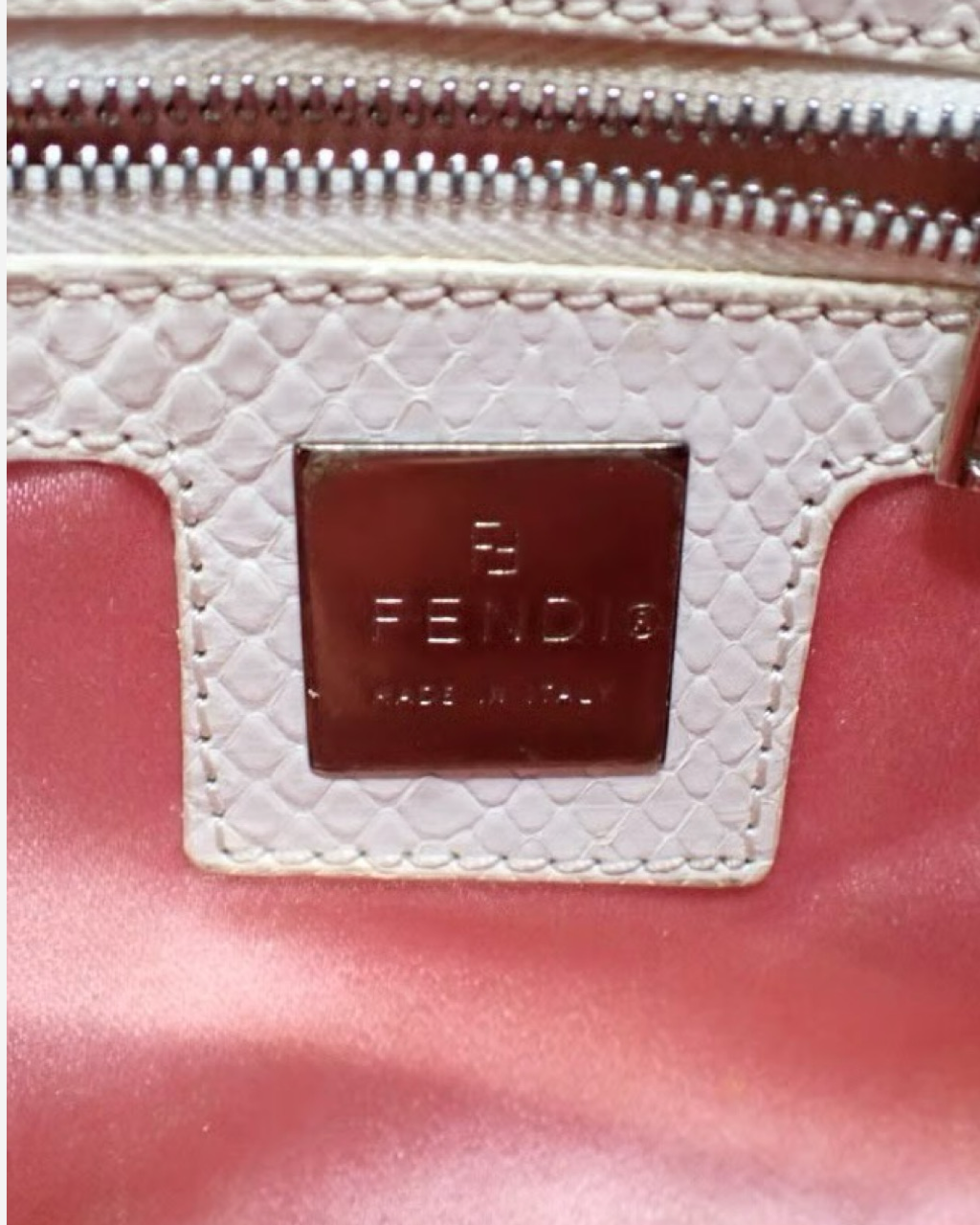 Fendi Python Baguette Bag