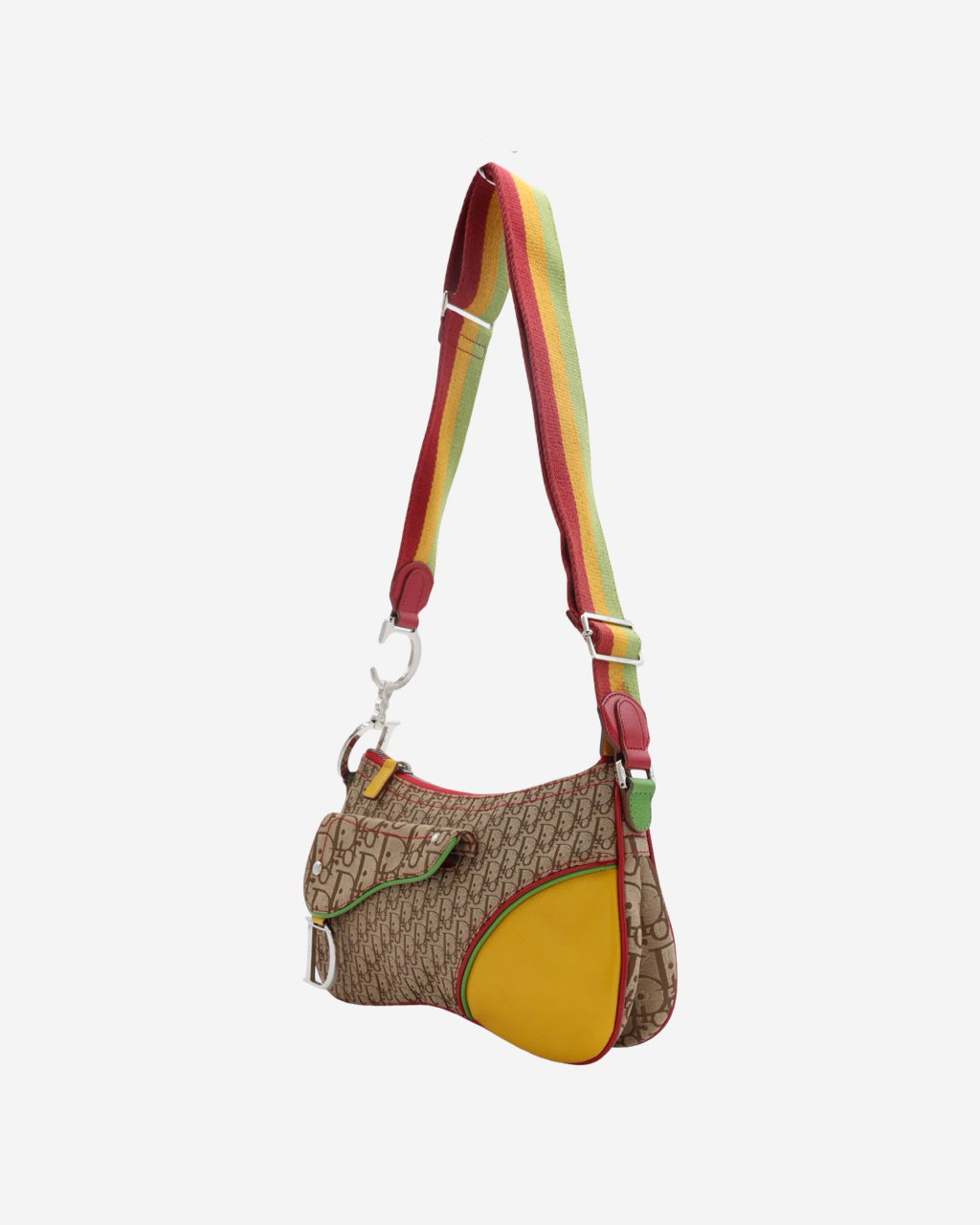 Dior Trotter Rasta Double Saddle Bag 2004