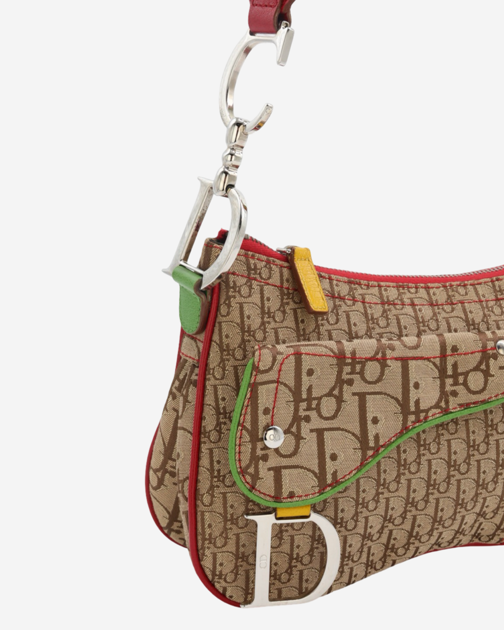 Dior Trotter Rasta Double Saddle Bag 2004