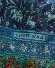 Pashmina Hermès Chasse en Inde