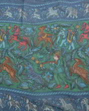 Pashmina Hermès Chasse en Inde