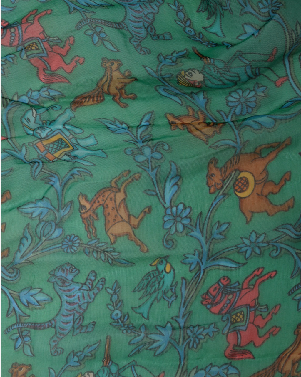 Pashmina Hermès Chasse en Inde
