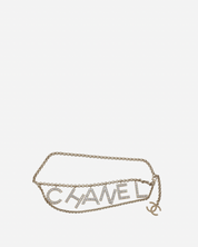 Chanel Rhinestone Logo Belt