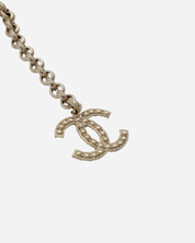 Chanel Rhinestone Logo Belt