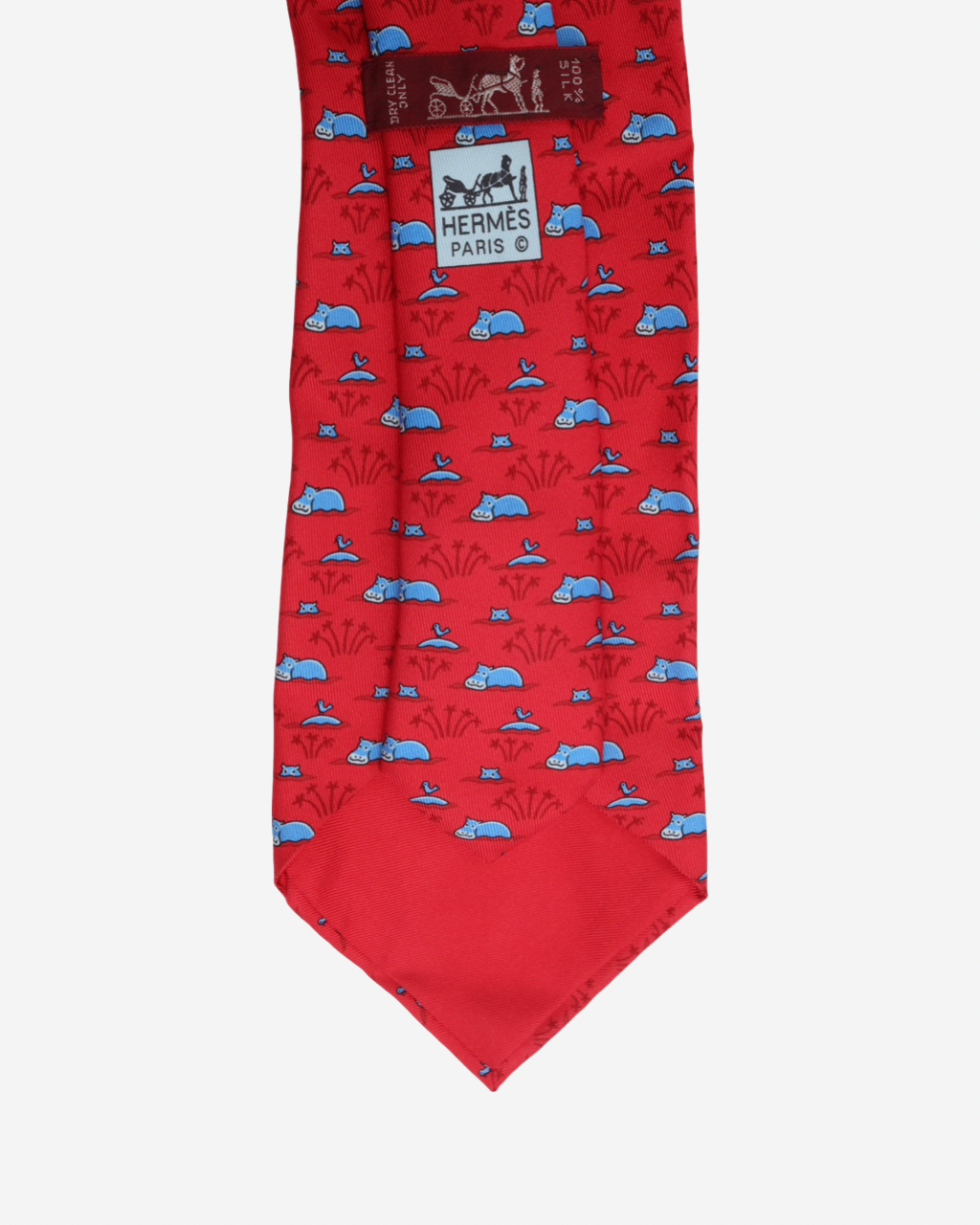 Corbata Hermès Hipopótamos