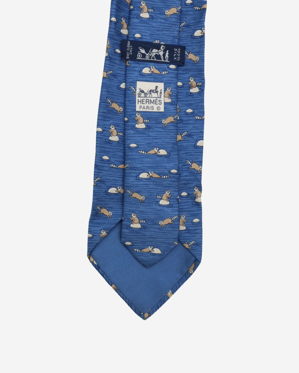 Hermès Raccoons Tie