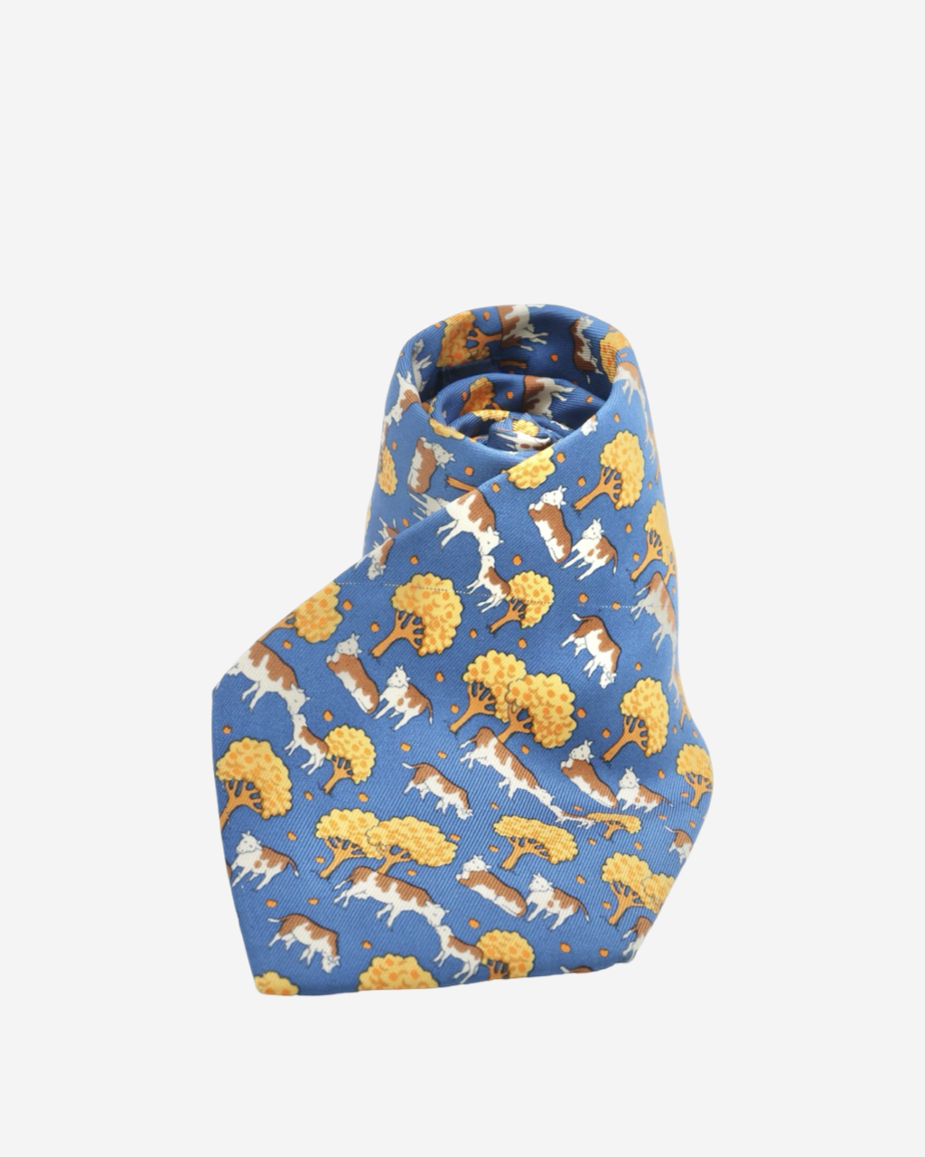 Corbata Hermès Vacas y Árboles