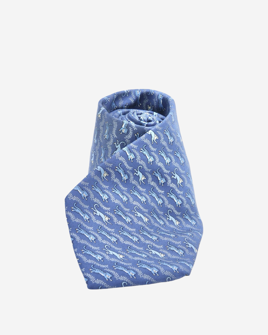 Corbata Hermès Tigres y Monos
