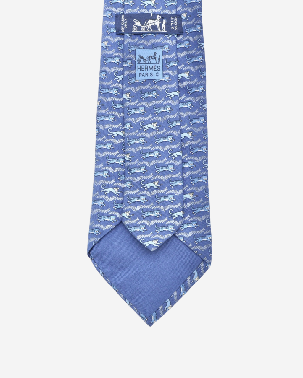 Corbata Hermès Tigres y Monos
