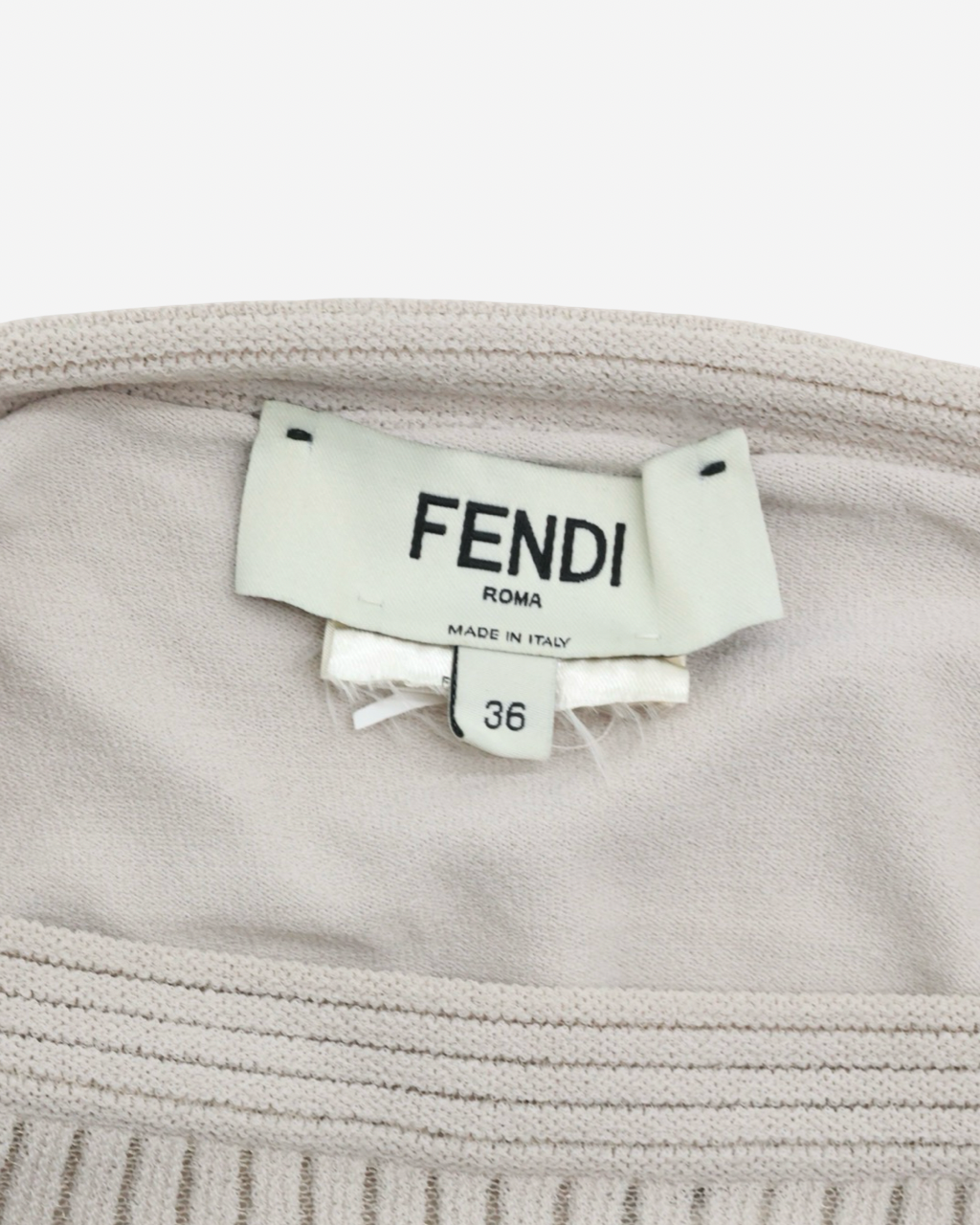 Vestido Fendi Tejido Strapless 36 IT