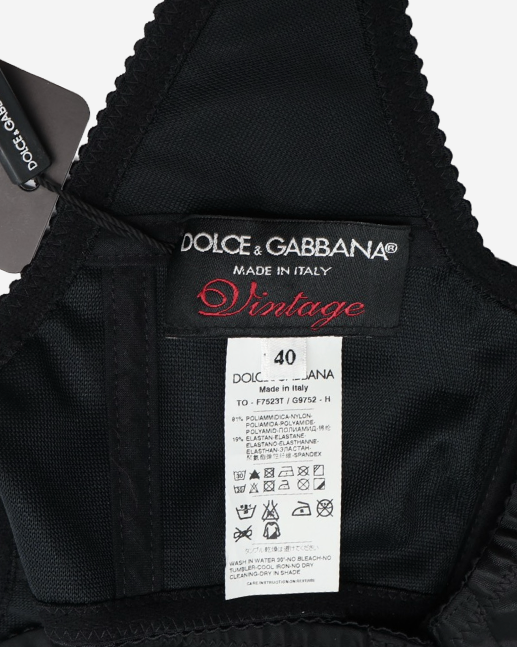 Bralette Dolce & Gabbana Vintage Satin S