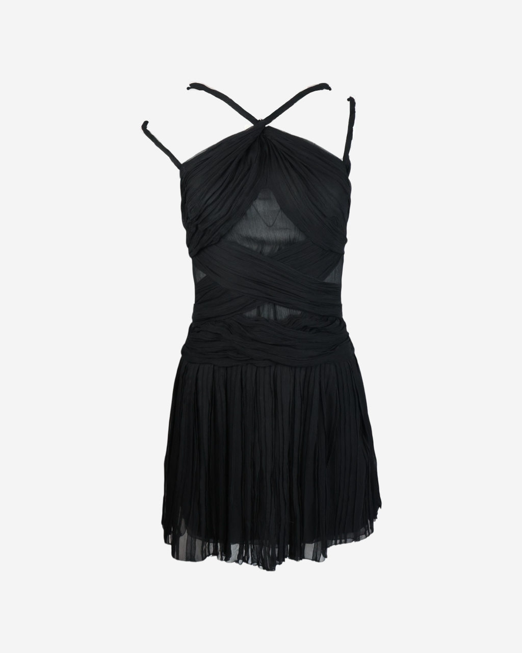 Vestido Prada Plisado XS