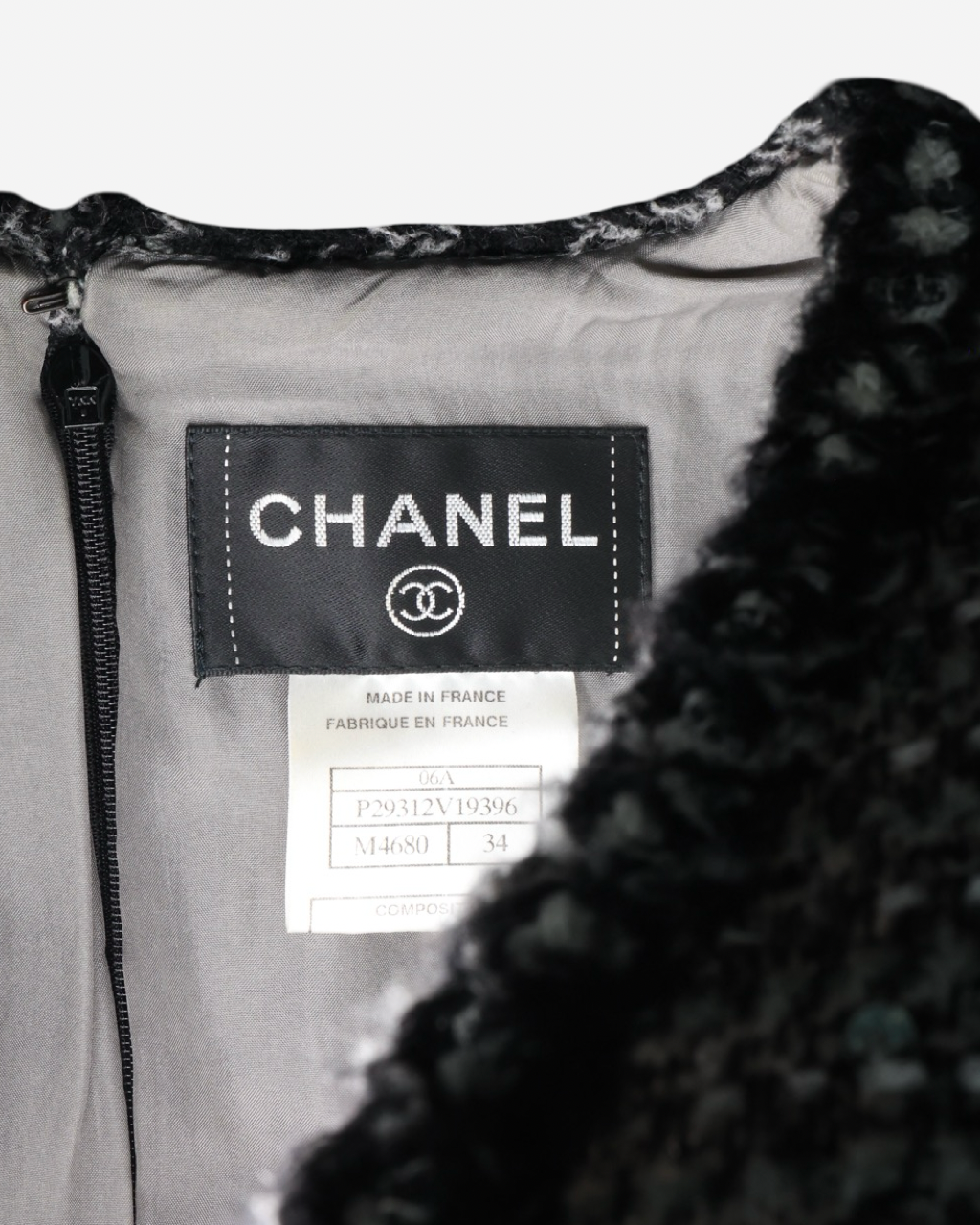 Vestido Chanel Tweed 34 FR