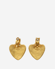 Chanel Heart CC Earrings