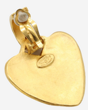 Chanel Heart CC Earrings