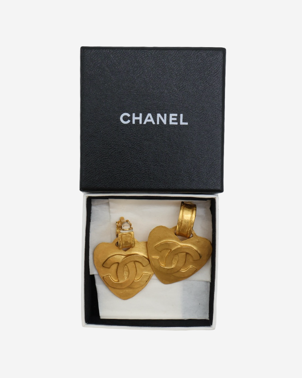 Chanel Heart CC Earrings