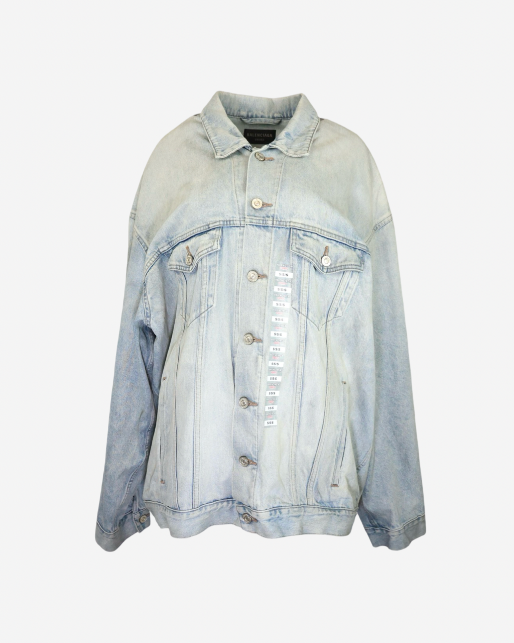 Chamarra Balenciaga Denim Oversize L