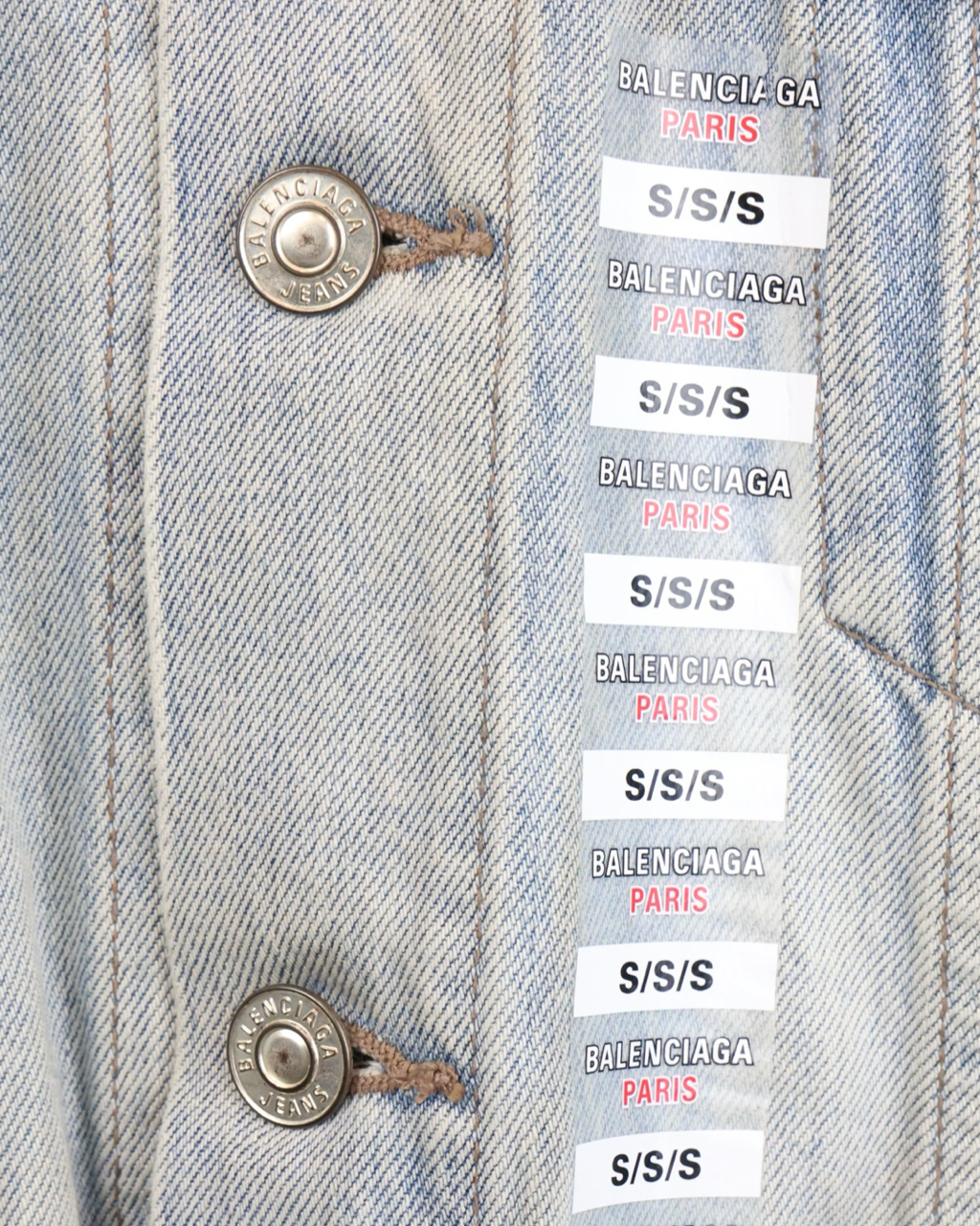 Chamarra Balenciaga Denim Oversize L