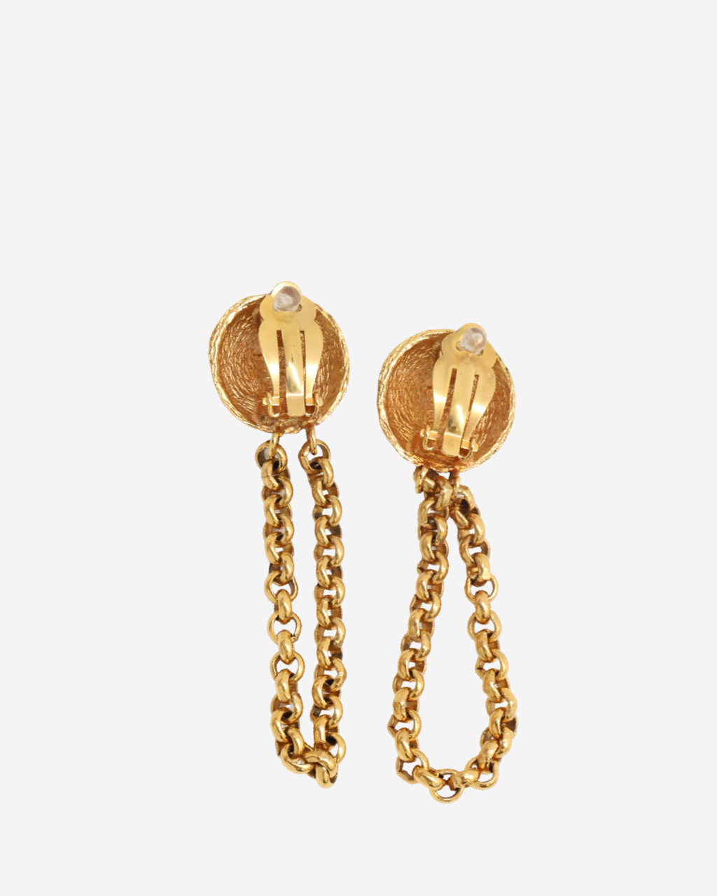 Aretes Chanel Logo CC Tweed