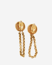 Aretes Chanel Logo CC Tweed