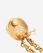 Aretes Chanel Logo CC Tweed