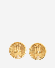 Arete Chanel Logo CC Matelassé