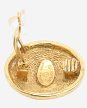 Arete Chanel Logo CC Matelassé