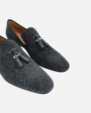 Christian Louboutin Colonnaki Glitter Spiked Loafers 44