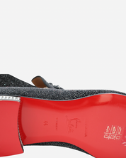 Christian Louboutin Colonnaki Glitter Spiked Loafers 44