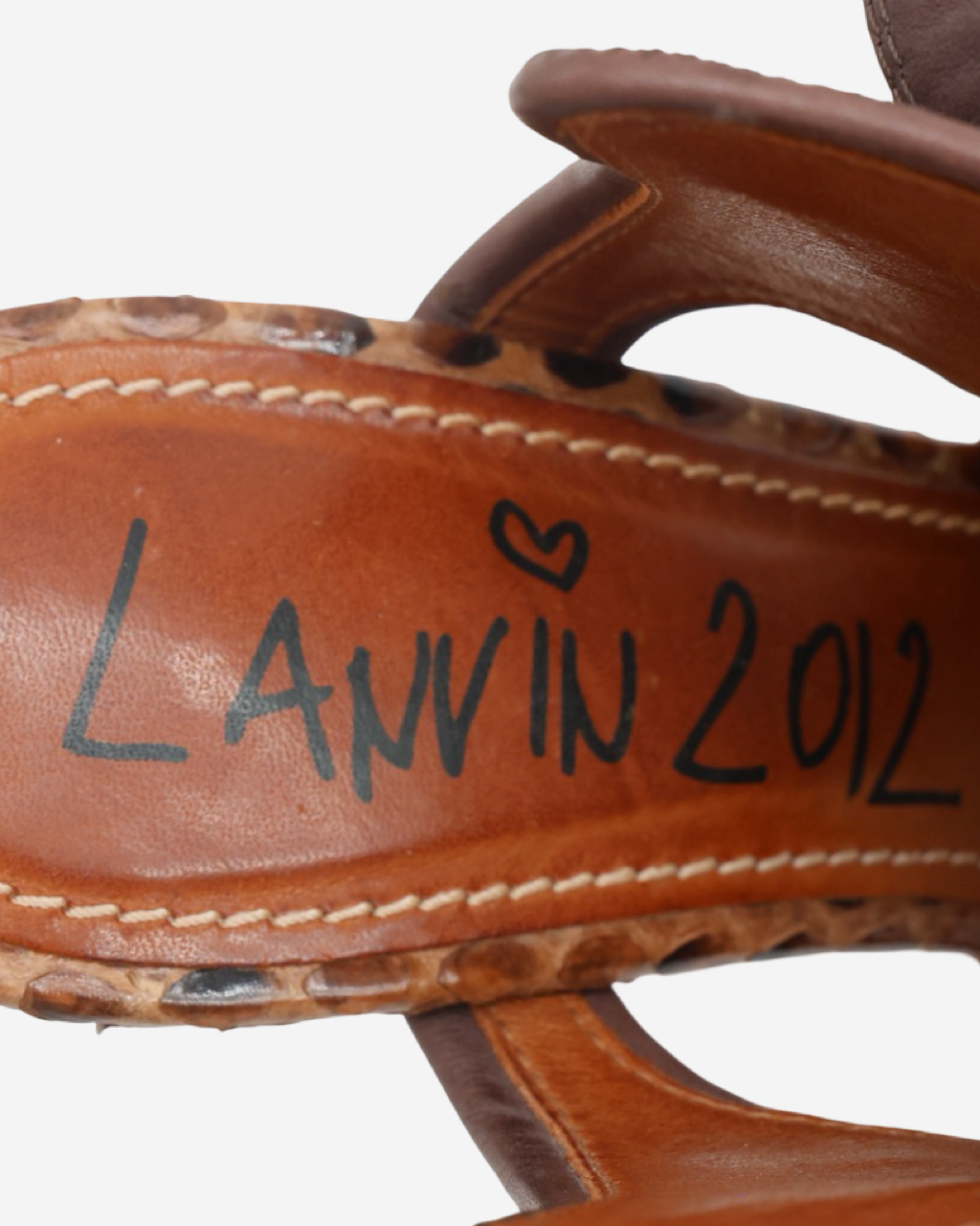 Lanvin Snake Sandals 39