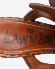 Lanvin Snake Sandals 39